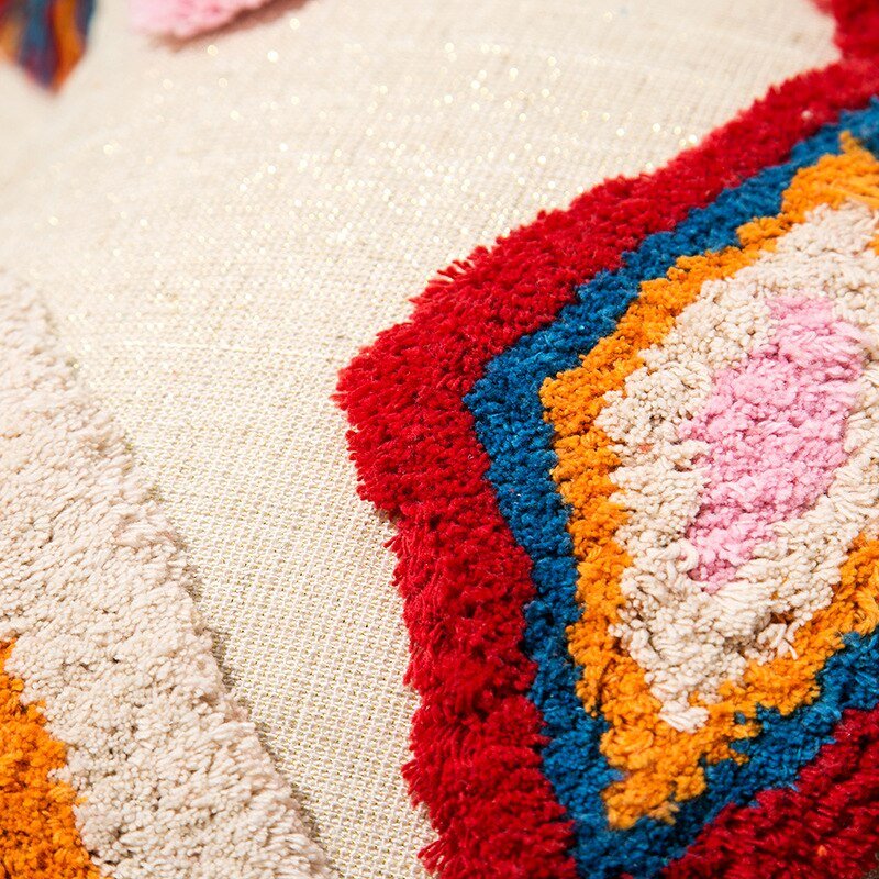 Avelena | Handgefertigte marokkanische Boho-Stil Kissenhülle