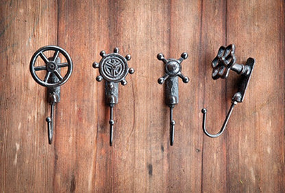 Avelena | Gusseisen Wasserhahn Haken Set Von 4