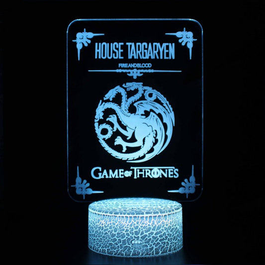 Avelena | 3D Lampe Game Of Thrones Haus Targaryen