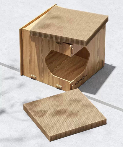 Avelena | Holz Haustier Kratzer Quadrat