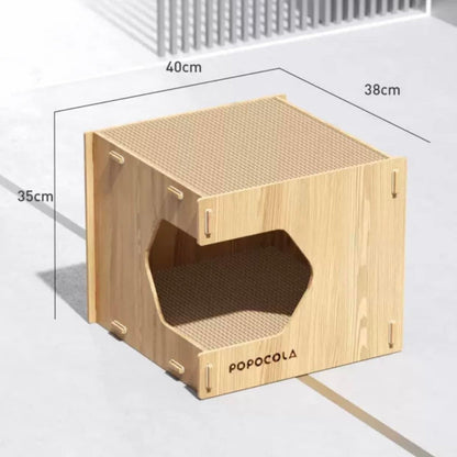 Avelena | Holz Haustier Kratzer Quadrat