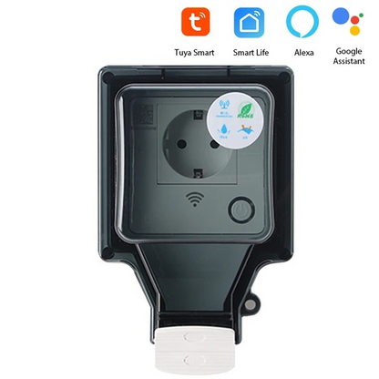 Avelena | Voltura Smart Outdoor-WiFi-Stecker – IP66 wasserdichte Steckdose mit App- und Sprachsteuerung