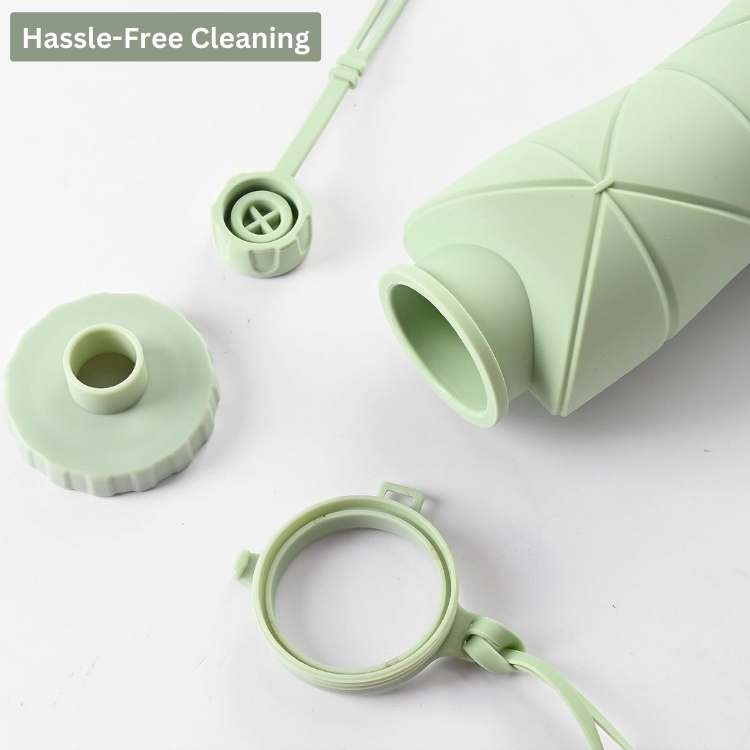 Avelena | Zusammenklappbare Wasserflasche | BPA-frei, auslaufsicher und umweltfreundlich für Wanderungen, Pendeln und Workouts