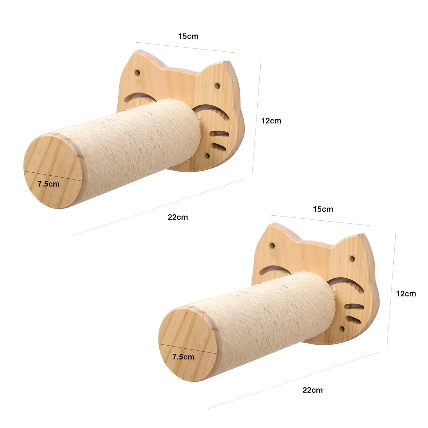 Avelena | Wandkletterbrett für Katzen mit Krallenpad Climbpaws
