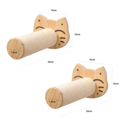 Avelena | Wandkletterbrett für Katzen mit Krallenpad Climbpaws