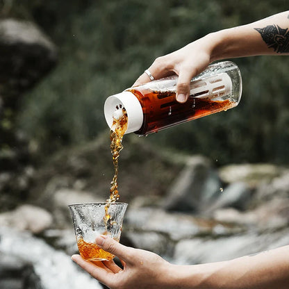 Avelena | Eisgekühlter Kaffee Bereiter Tragbare Kaffeekanne Abnehmbarer Filter