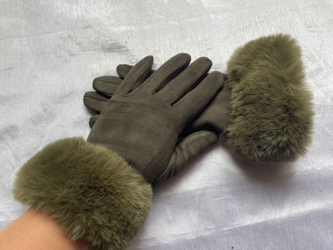 Avelena | Nikki Suede Handschuhe Klassisch & Stilvoll