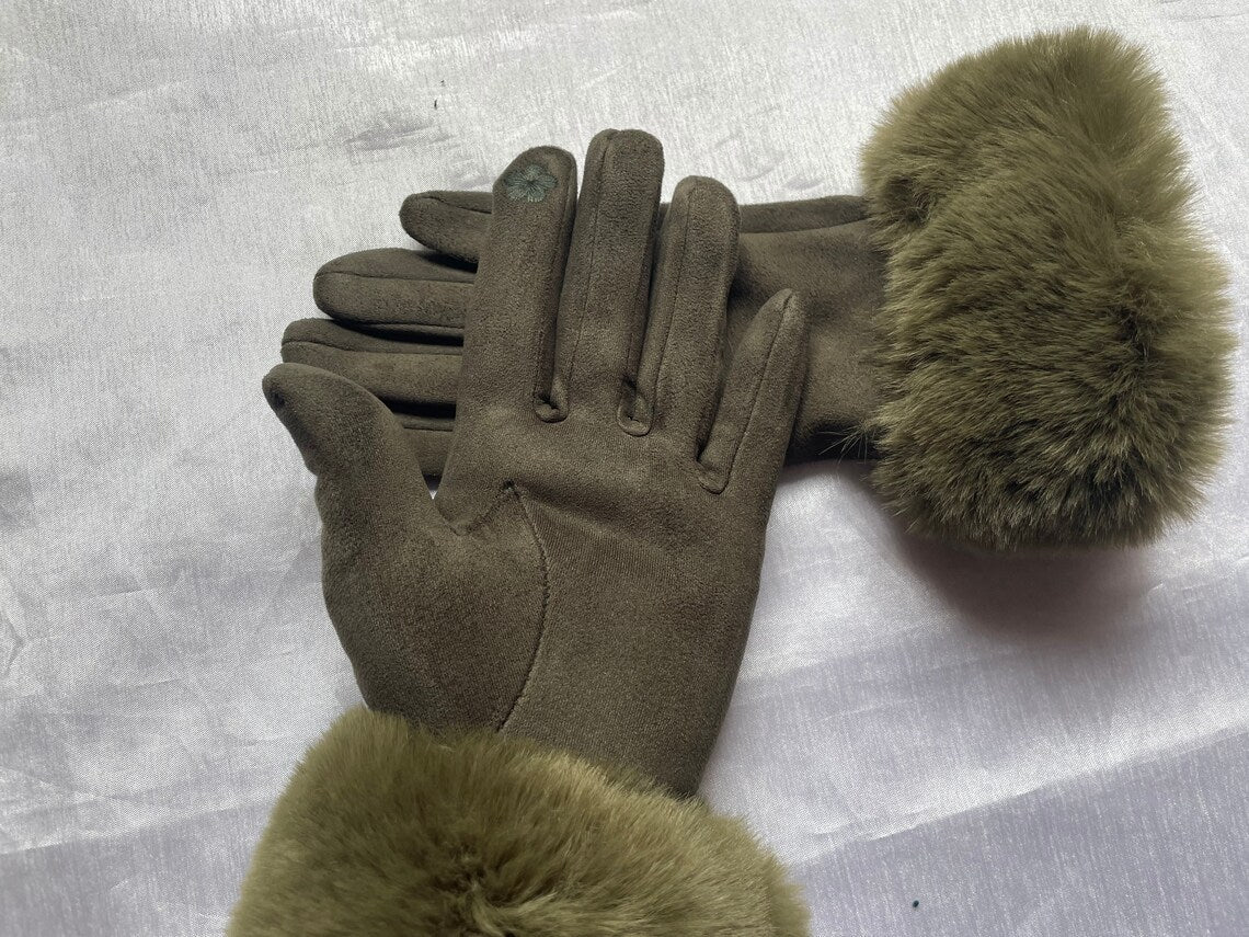 Avelena | Nikki Suede Handschuhe Klassisch & Stilvoll