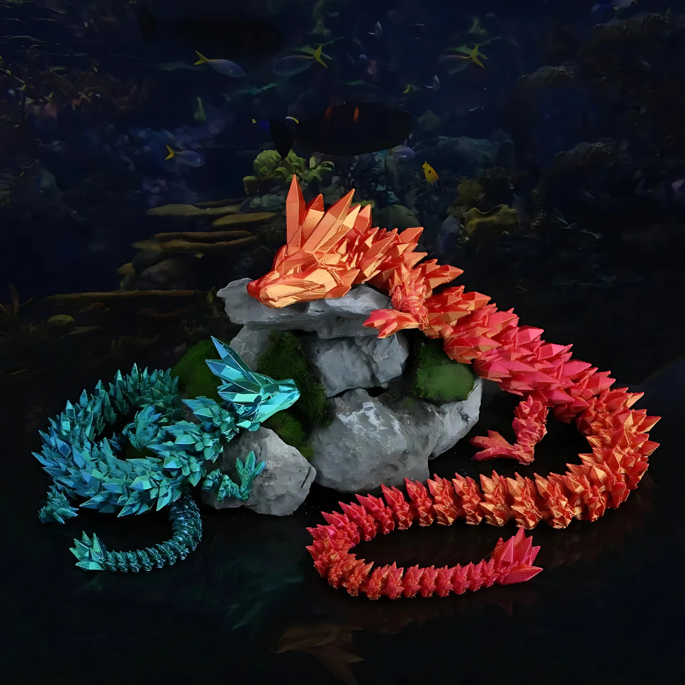 Avelena | Dragon Egg Crystal Figurine 3D Printed Toy