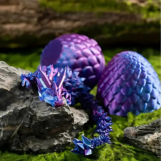 Avelena | Dragon Egg Crystal Figurine 3D Printed Toy