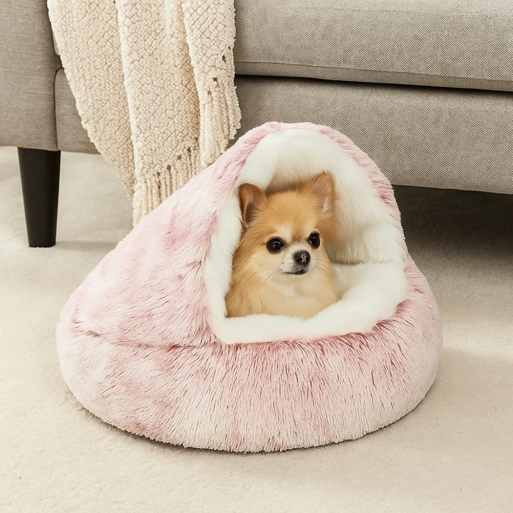 Avelena | Dog Bed Soft Plush Cave House
