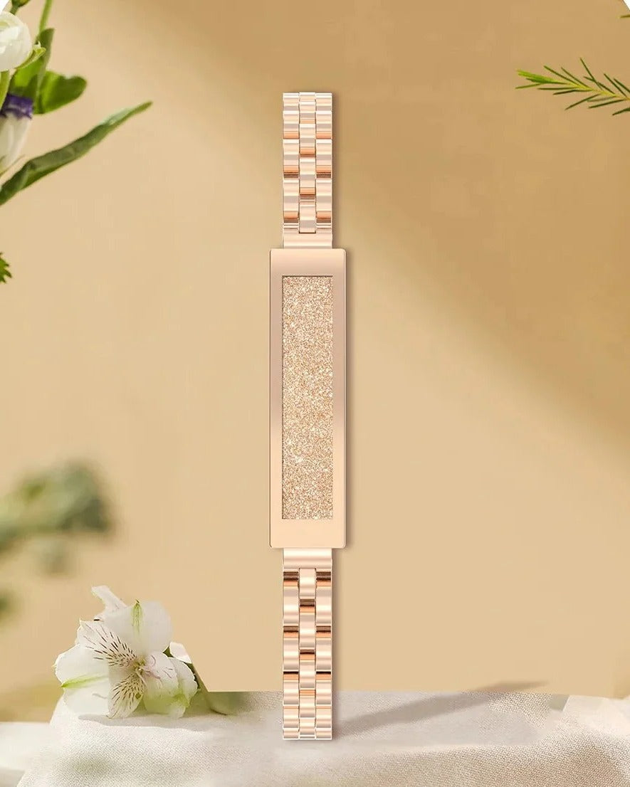 Avelena | Damen Smart Bracelet, Kettenstil Fitness Tracker mit Herzfrequenz-, Schlaf- und Aktivitätsüberwachung