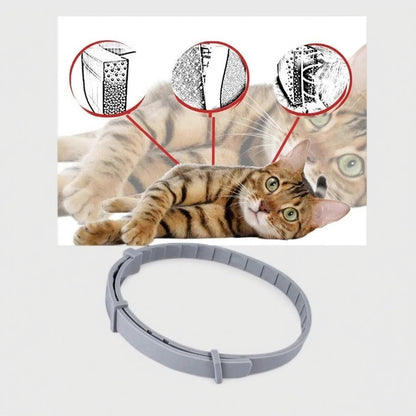 Avelena | Verstellbarer Floh- und Zeckenabwehrhalsband – Für Hunde und Katzen, Wasserabweisend