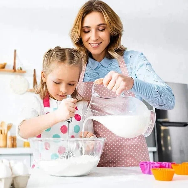 Avelena | Automatischer Schneebesen, 3-Stufen Antihaftfreundlicher Schneebesen