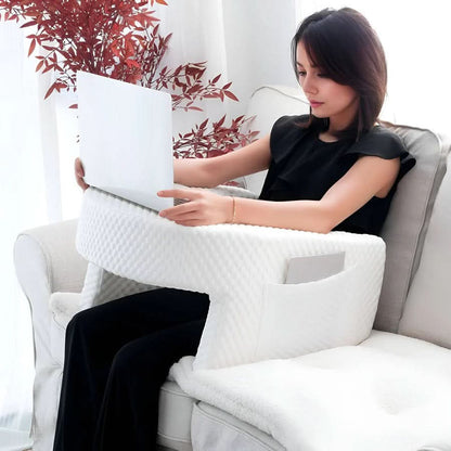 Avelena | Memory Foam Lese-Kissen mit Arm- und Rückenstütze