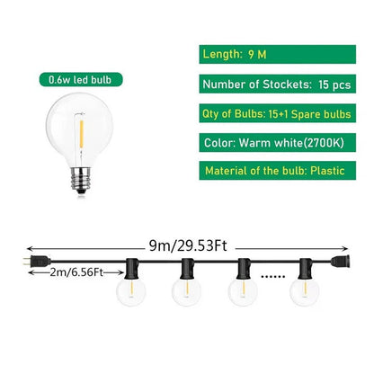 Avelena | Außen-LED-Lampen-Lichterketten für Zuhause und Veranstaltungen
