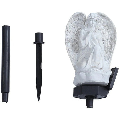 Avelena | Dekorative Solar Engel Gartenlampe mit LED-Beleuchtung