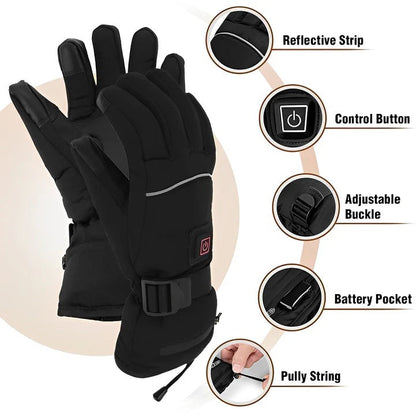 Avelena | Wiederaufladbare beheizte Handschuhe – Einstellbare Wärmer für den Winter