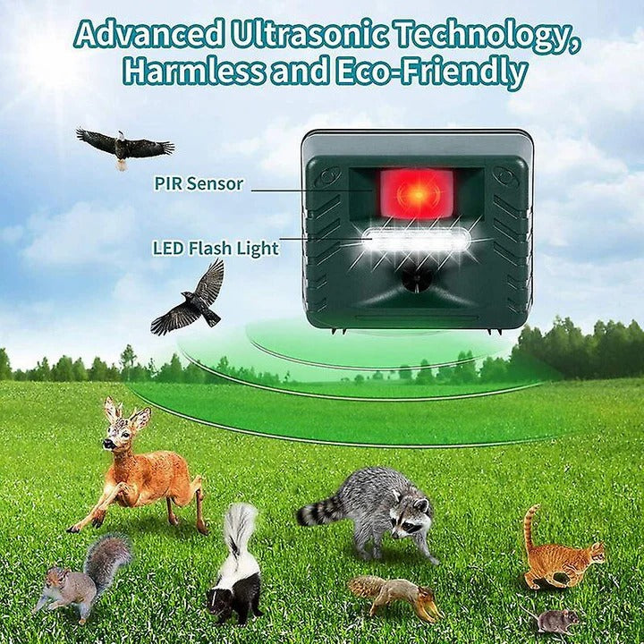 Avelena | Ultraschall-Vogelschutz – Solarbetriebenes Outdoor-Gerät für Spechte