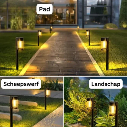 Avelena | Luxus Solarenergie Padbeleuchtung für Garten