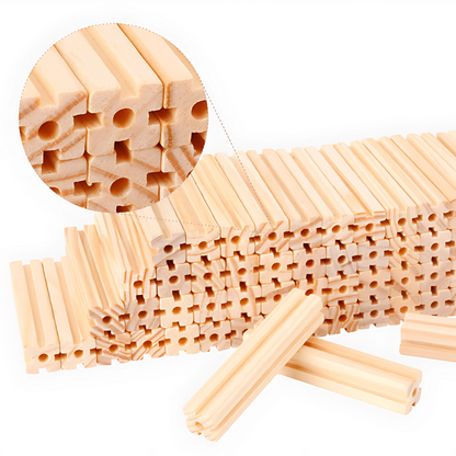 Avelena | Wooden Dollhouse Building Toy Set