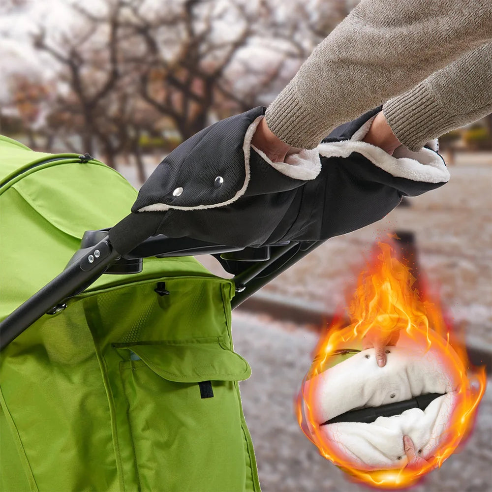 Avelena | Dick und wasserdichte Handschuhe zum Schieben von Kinderwagen