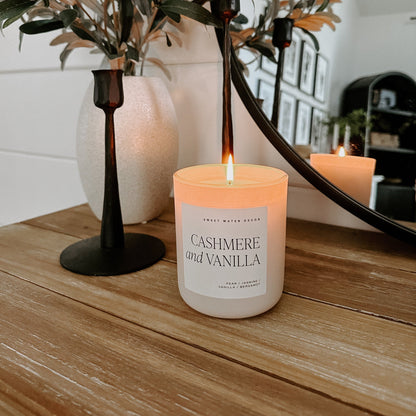 Avelena | Cashmere und Vanille-Sojawachs-Kerze, Tan Mattglas 15Oz