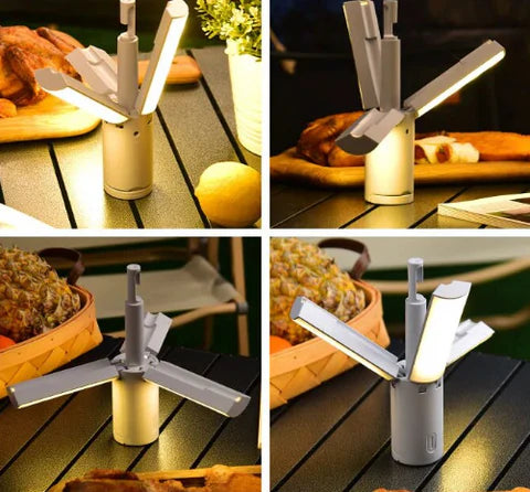 Avelena | All-in-One Campinglampe | Wiederaufladbares Outdoor-Licht mit einstellbarer Helligkeit & langer Akkulaufzeit