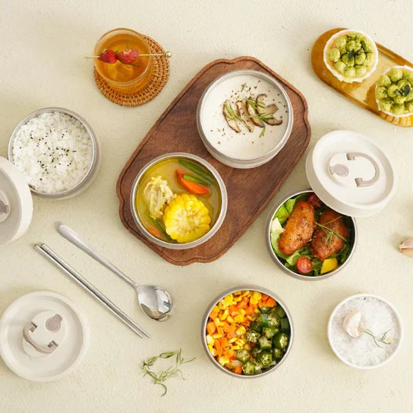 Avelena | EcoLunch – Isolierte Lunchbox für frische Mahlzeiten unterwegs | Hält Lebensmittel stundenlang heiß oder kalt