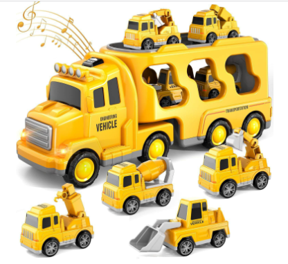 Avelena | Trucks Spielset mit Licht und Sound