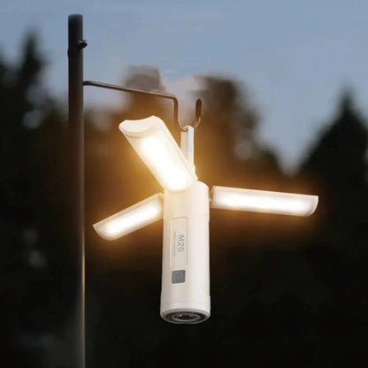 Avelena | All-in-One Campinglampe | Wiederaufladbares Outdoor-Licht mit einstellbarer Helligkeit & langer Akkulaufzeit