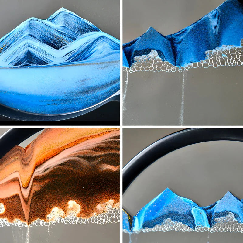 Avelena | Bewegliche Sandkunst-Skulptur mit LED