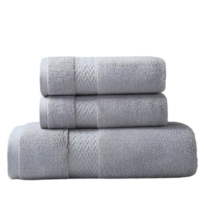 Avelena | 100% ägyptische Baumwolle Badetuch 70x140cm - grau