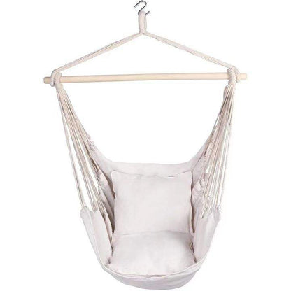 Avelena | Bequemer Hängesessel mit weichen Kissen - Innen/Außen Hängeschaukel für Entspannung und Freizeit - Stabiles Baumwollgewebe, einschließlich Hängematerial