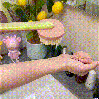 Avelena | Badbürste mit langem Griff | Duschmassagebürste für Rückenreinigung | Schnelltrocknend & Hautschonend