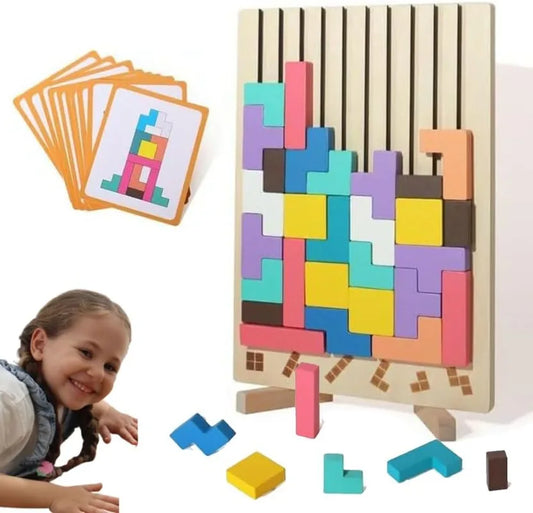 Avelena | ThinkWood Holzpuzzle – Montessori Bildungsspielzeug für Kinder