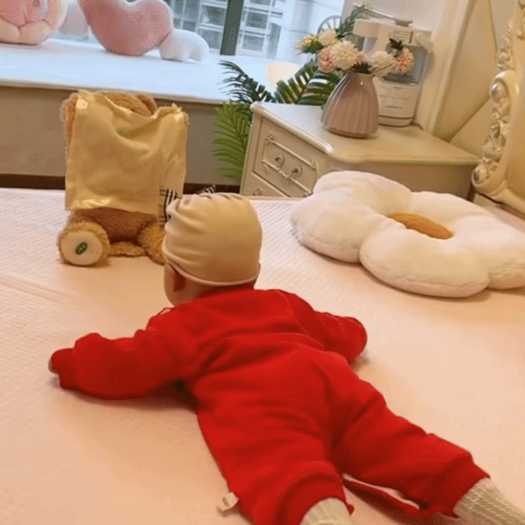 Avelena | SnuggleBuddy Peek-a-Boo Bär | Interaktives sprechendes Plüschtier für Babys & Kleinkinder