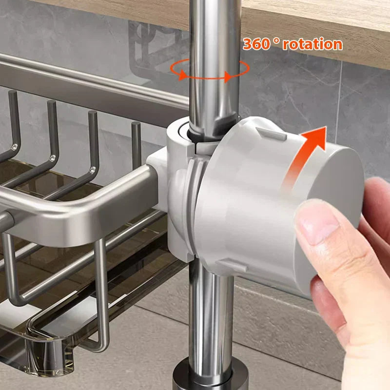 Avelena | Aluminium Spülbecken Organizer - Halten Sie Ihren Bereich sauber