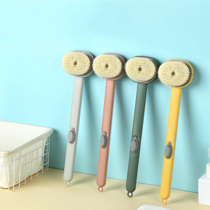 Avelena | Badbürste mit langem Griff | Duschmassagebürste für Rückenreinigung | Schnelltrocknend & Hautschonend