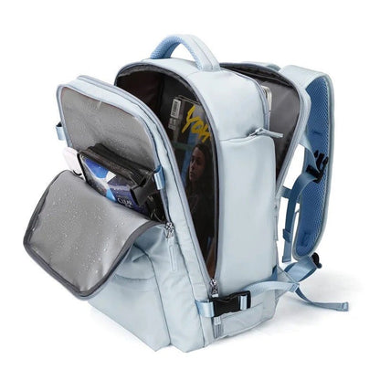 Avelena | TrekVault Wasserdichter Rucksack: 25L Diebstahlschutz-Design mit Laptopfach
