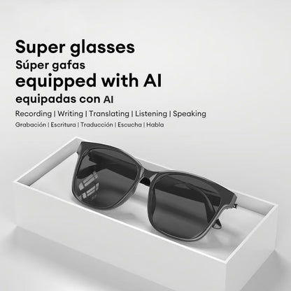 Avelena | Übersetzungsbrille | Echtzeit KI-Übersetzung | Bluetooth 5.4 | 110h Akkulaufzeit