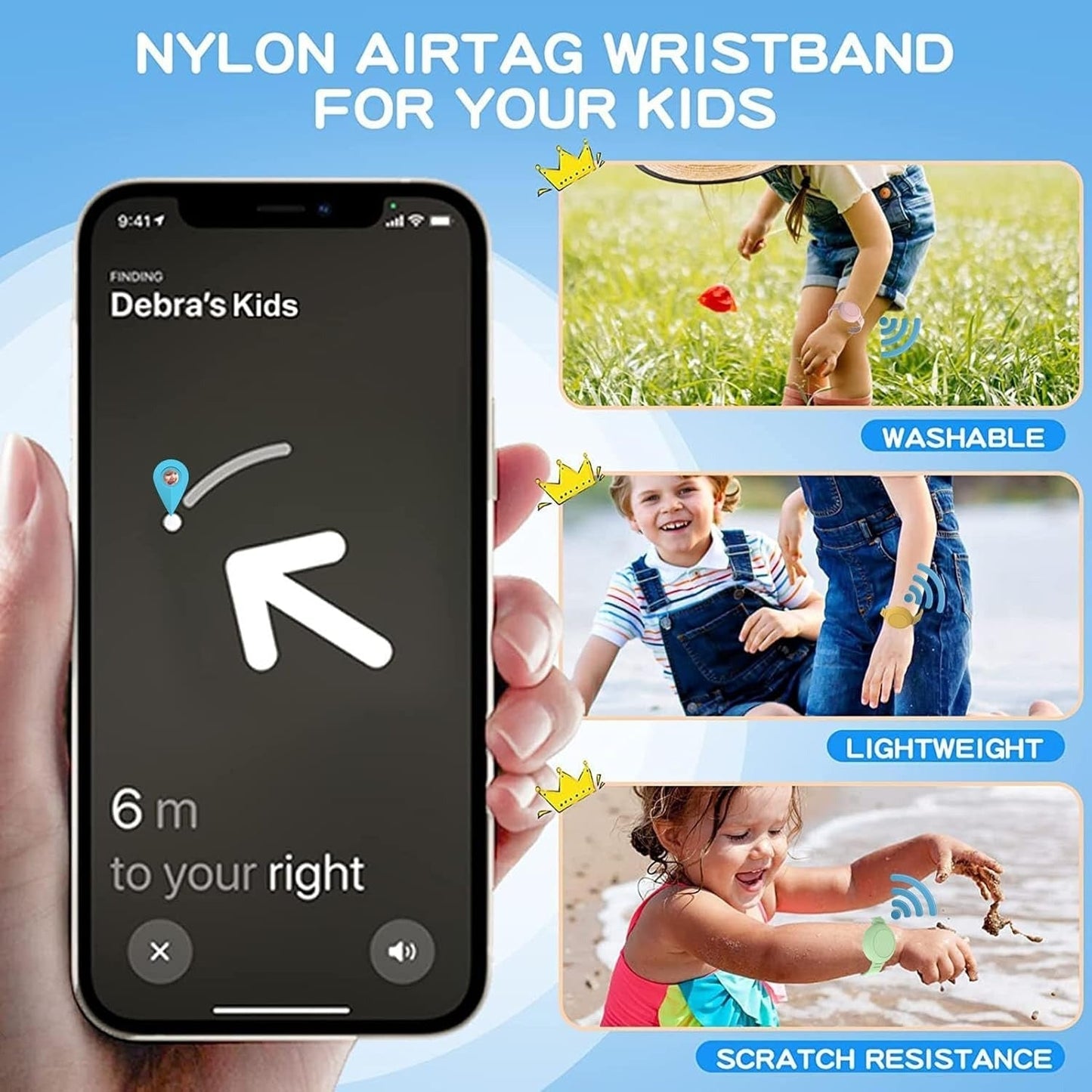 Avelena | ChildSafe GPS-Armband – Silikonhalter für Tracker