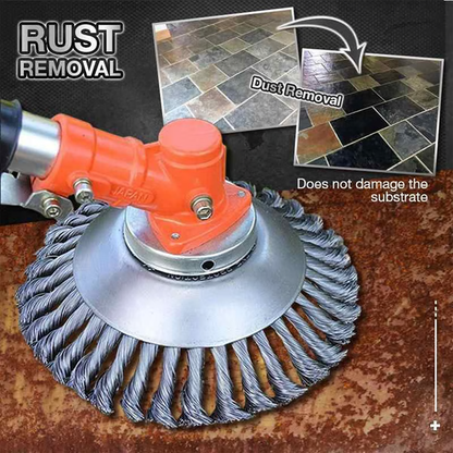 Avelena | Carbonstahl Unkrautbürste Trimmer – Unzerstörbarer Kopf