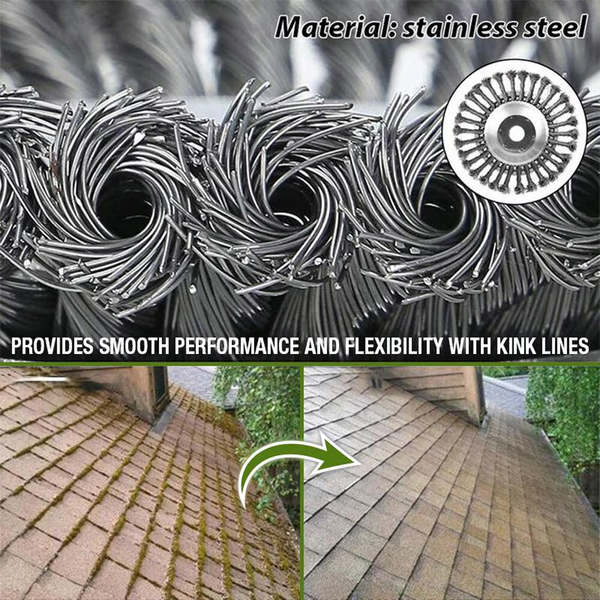 Avelena | Carbonstahl Unkrautbürste Trimmer – Unzerstörbarer Kopf