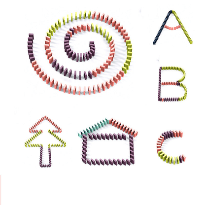 Avelena | Wooden Domino Train Automatic Toy Set