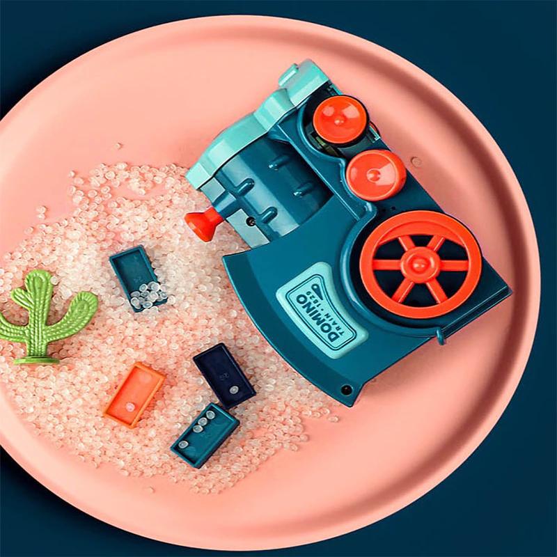 Avelena | Wooden Domino Train Automatic Toy Set