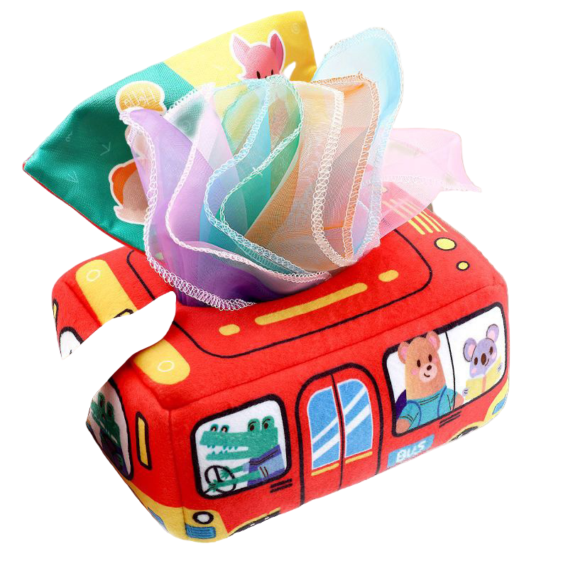 Avelena | Sinneswürfel Stoffmuster Spielzeug für Babys