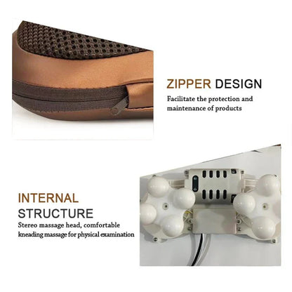 Avelena | Beheiztes Nacken- und Rückenmassagekissen | Muskelentspannung & Schmerzlinderung