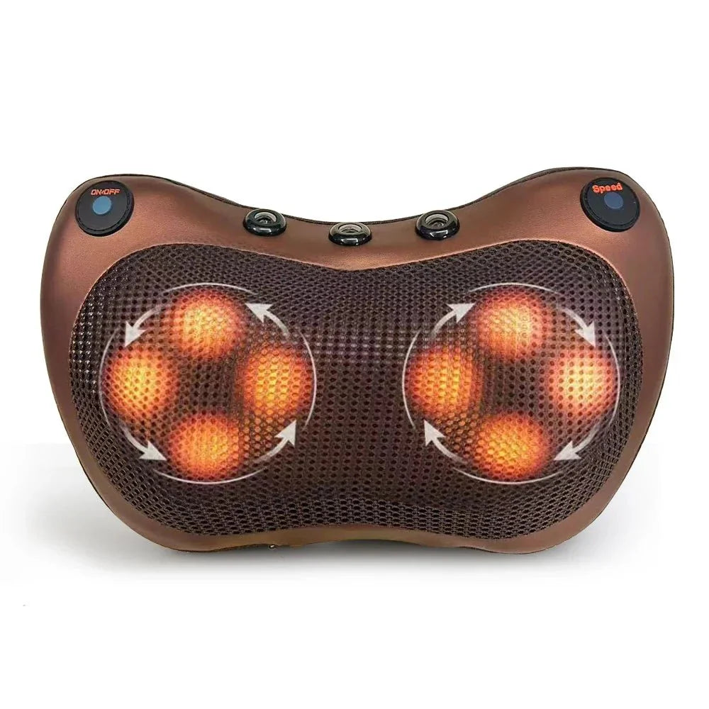 Avelena | Beheiztes Nacken- und Rückenmassagekissen | Muskelentspannung & Schmerzlinderung