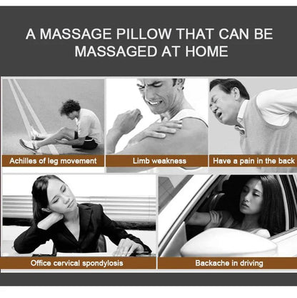 Avelena | Beheiztes Nacken- und Rückenmassagekissen | Muskelentspannung & Schmerzlinderung